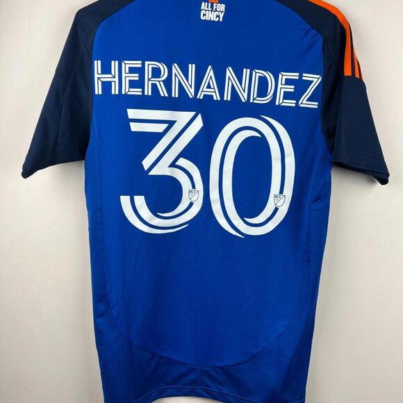 🔥 FC Cincinnati 2024 Adidas Home Jersey - Hernández #30 - Men's S - MLS Soccer - Picture 2 of 9